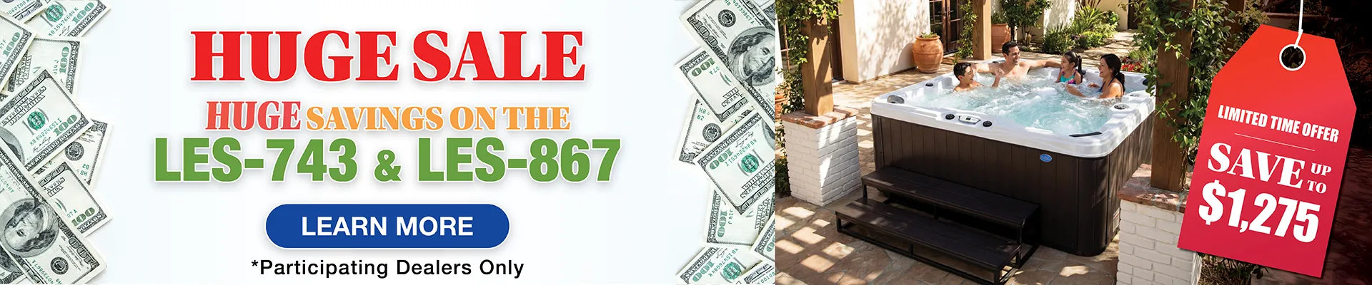 Calspas hot tub being used in a family setting - Tracy